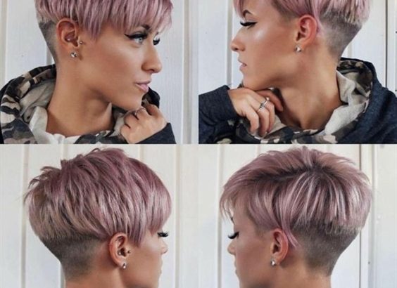 Short Hair Trends Undercut Pink